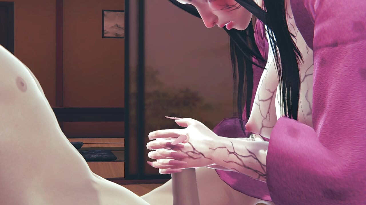 Nezuko demon version - 3D full animation Demon slayer