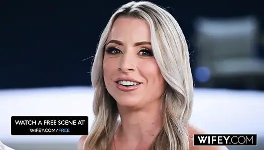 Жаждущей члена хотвайф Tiffani Time работают в паре два массивных больших черных члена