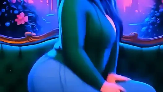 Kolombiyalı iri güzel kadın bakış açısıyla seni eziyor + sıska erkek arkadaşıyla eziyor