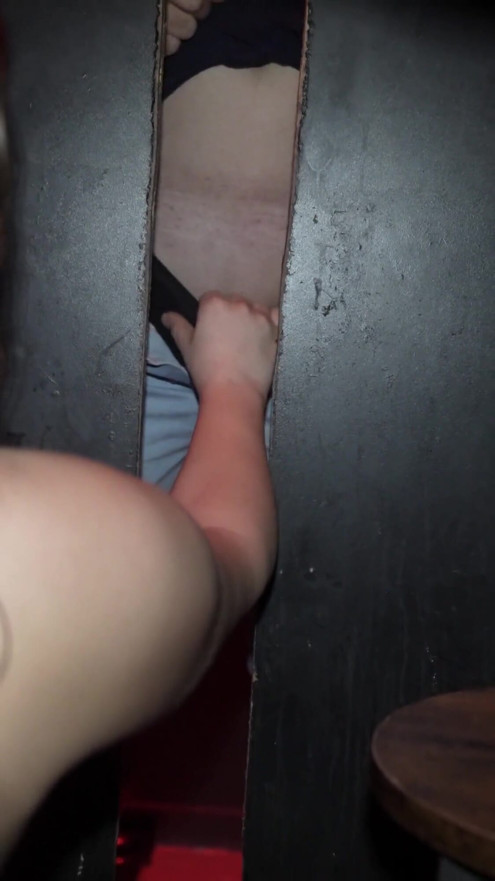 Fucked through the glory hole in porn cinema | Clip 2