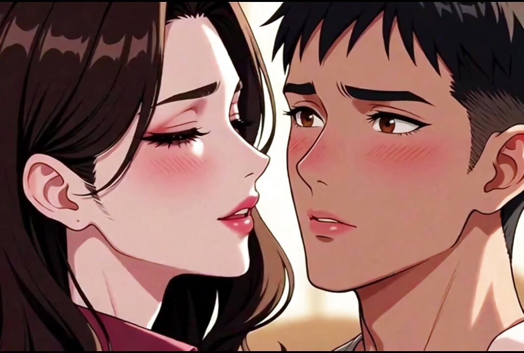 Stepmother teach inexperienced stepson how to fuck