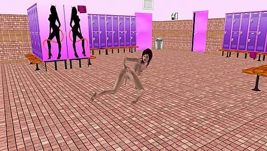 Beautiful Shemale Fingers Her Ass Then Shakes Dick to Her Mouth 3D Hentai