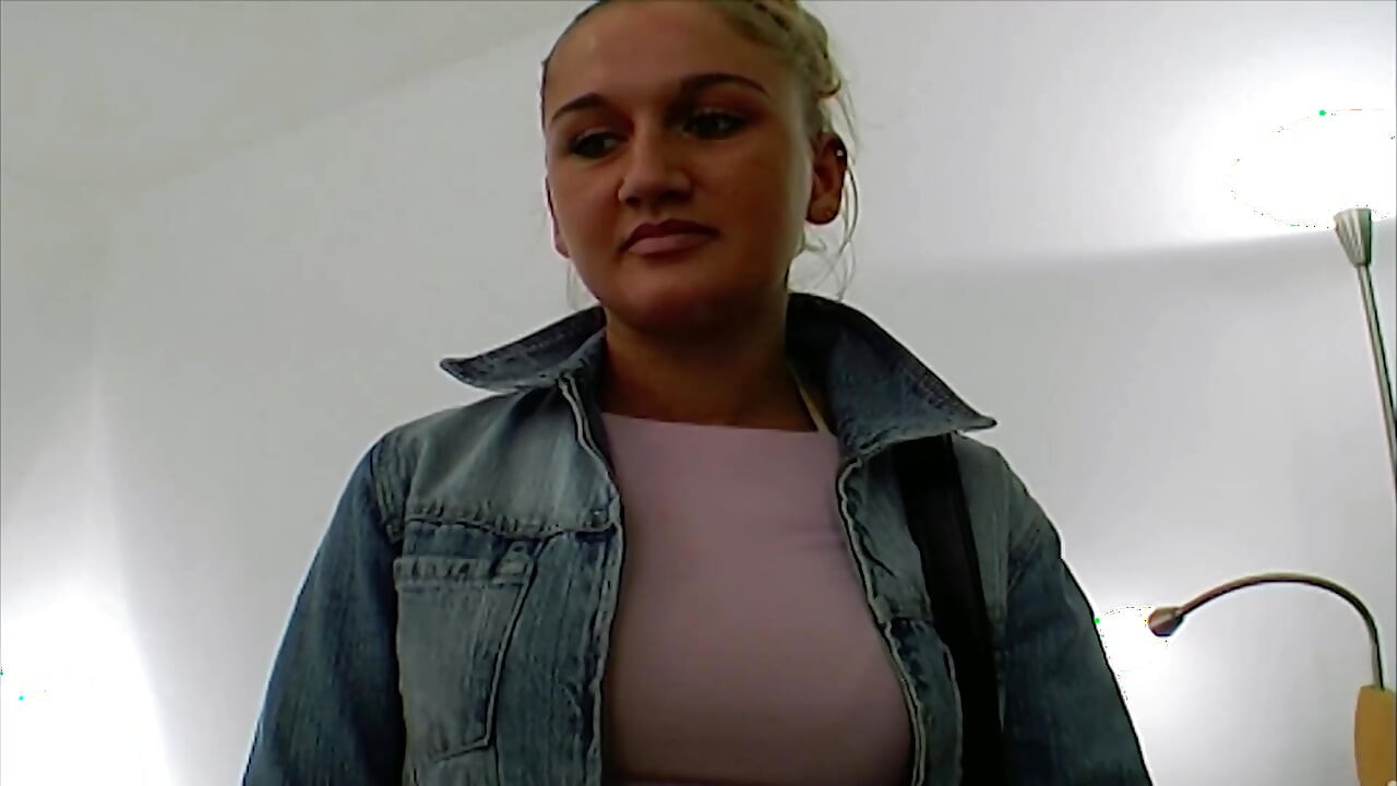 Good looking German blonde gets smashed by two cocks