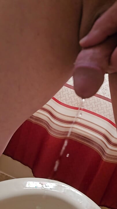 Peeing then POV Ass Walking Away
