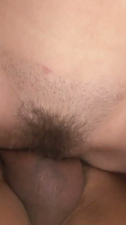 Pale Japanese housewife gets her hairy pussy sprayed with cum | Clip 3