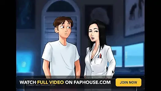 Summertime saga: Japanese professor is milking a student in her office ep 177