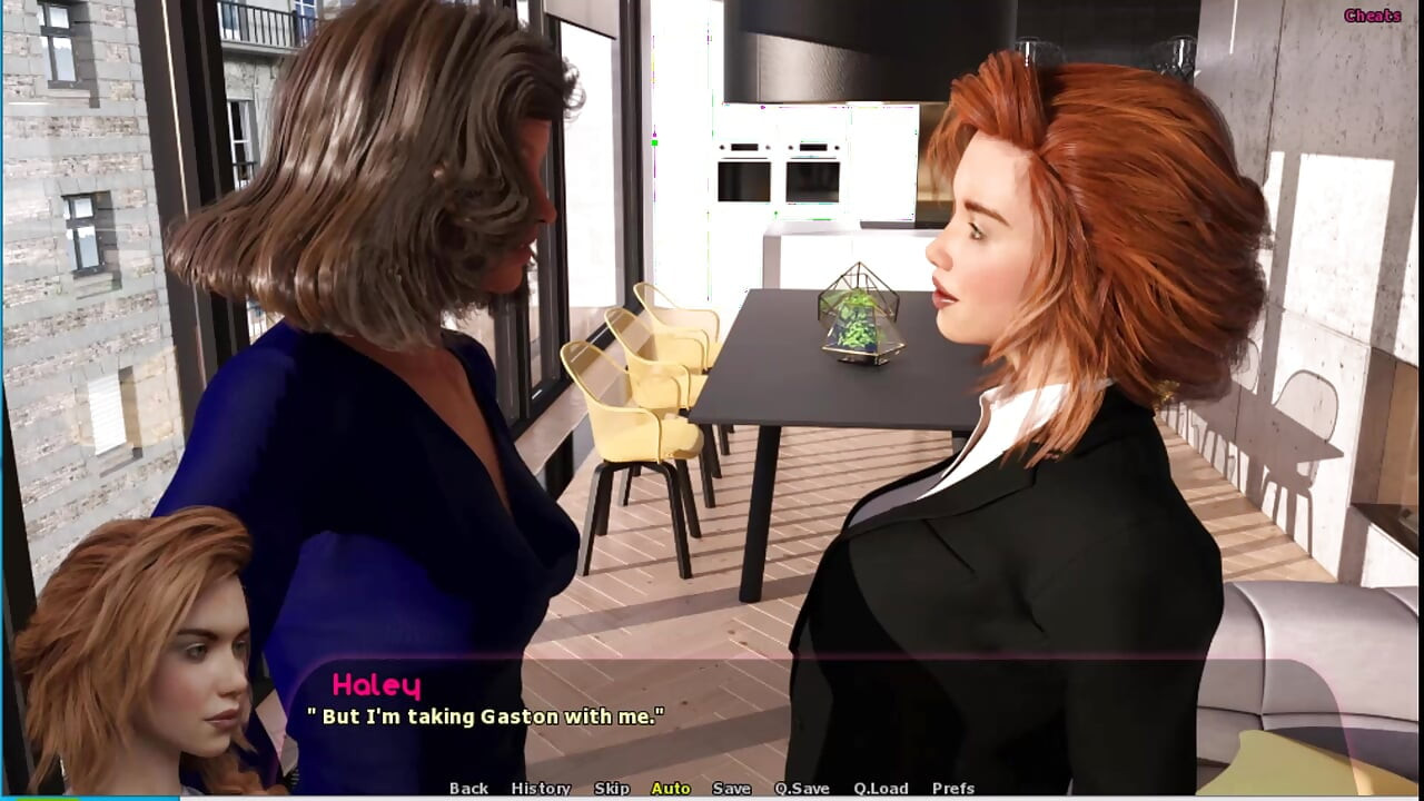 Haley Story #17 - Haley dan Johannes menjaga rumah Adriana... Johannes mengongkek Haley di atas meja makan