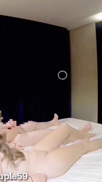 Powerful moment from "Cute young girl in hotel room threesome with two older guys, hot hotel room with cute young girl,"