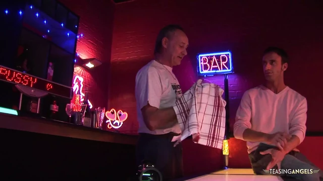 Naughty stripper Romana teases them too much which causes a raunchy threesome to begin