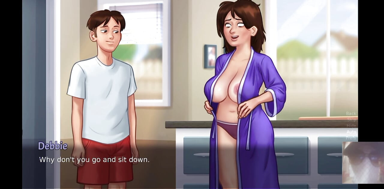 MILF STEP-MOM WAS SURPRISED! I FUCK HER IN THE KITCHEN WHILE STEPSIS IS THERE.