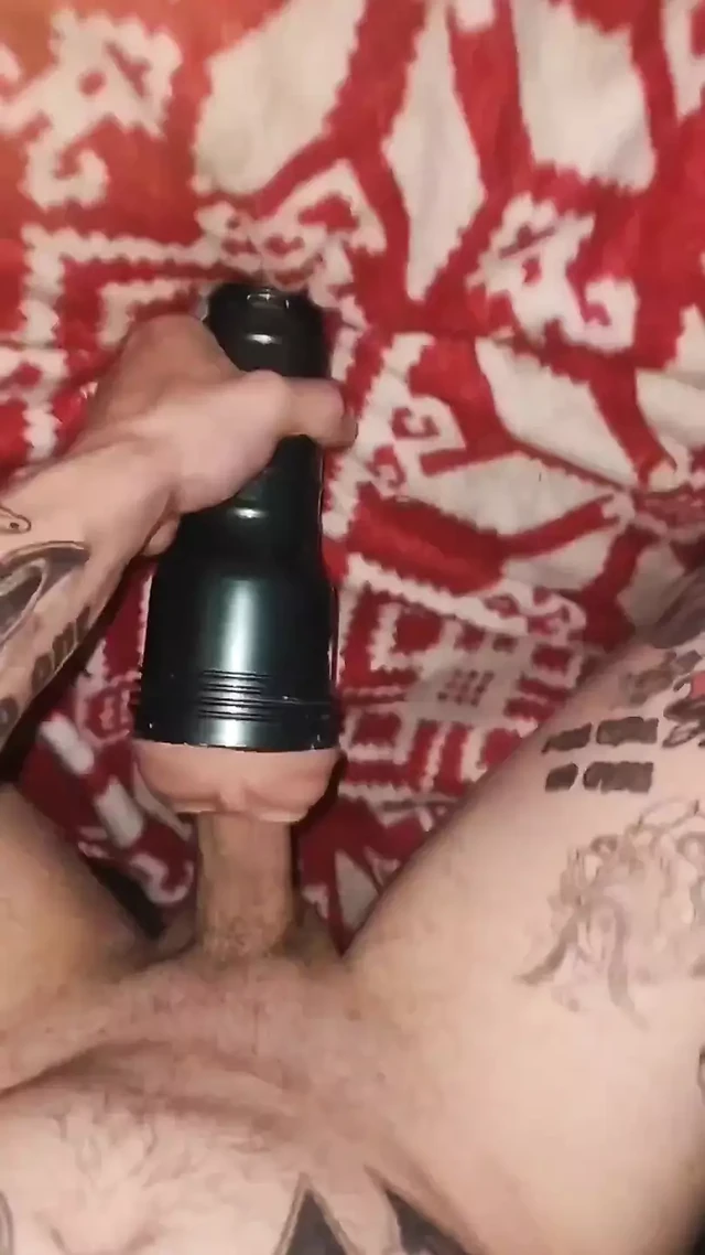 Wildy Hot Fleshlight Sex Toy Fuck, and Great Cum