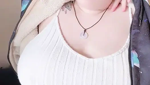 POV Roleplay Flashing Giant Tits While You Play a Game