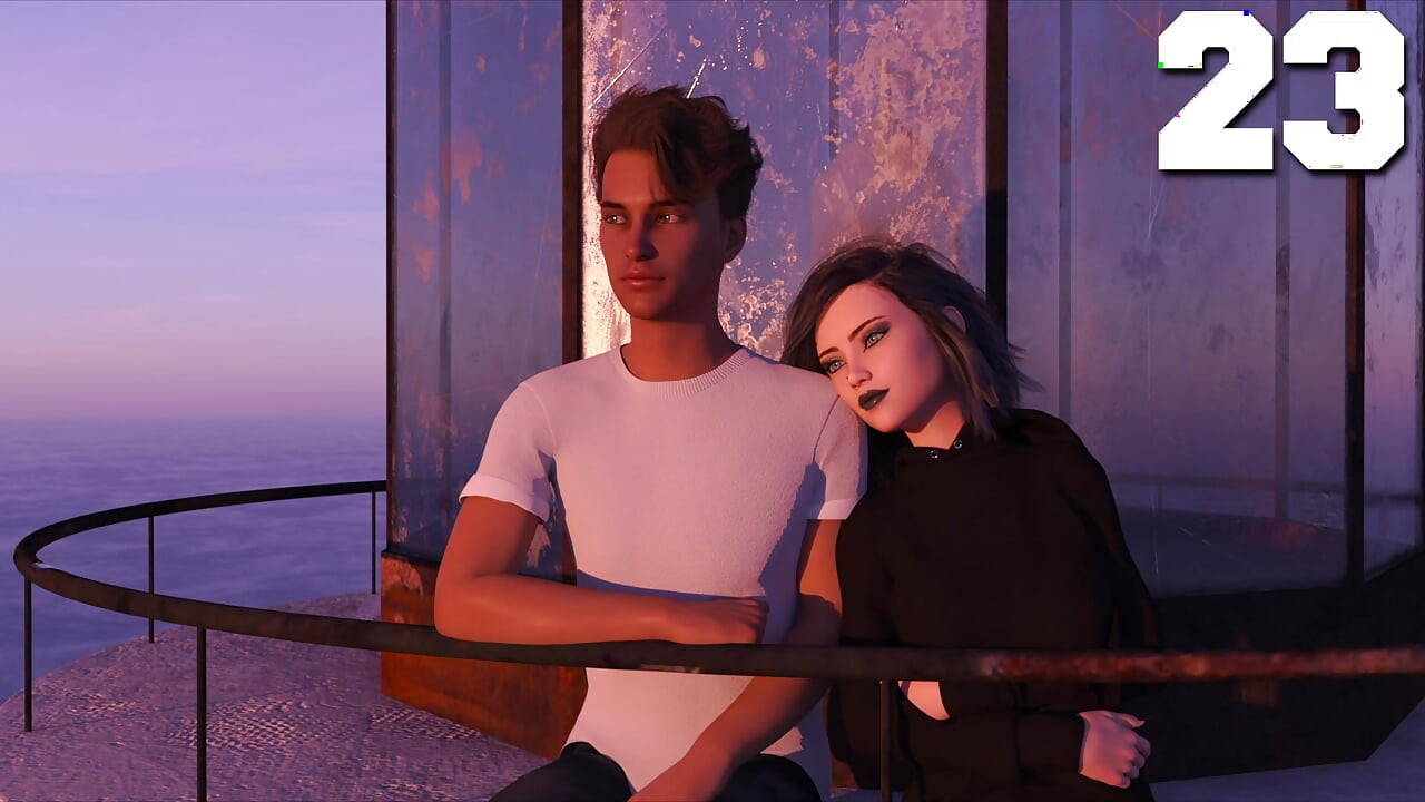 Universitatea Elmwood # 23 - întâlnire romantică cu o fată gotică sexy țâțoasă