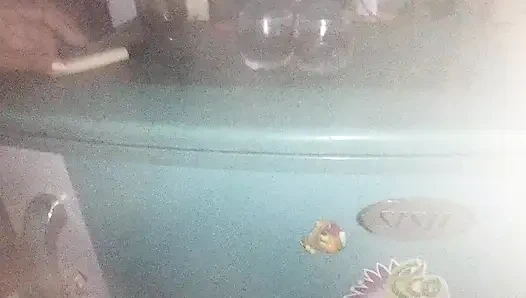 Father in Law's Gigantic Dick Hangs Out Under His Sarom for Step Daughter