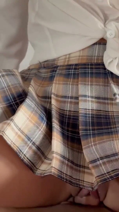 My classmate has a very creamy pussy | Clip 2