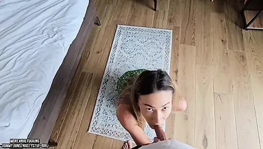 Virgin Cute Babysitter Gave Her Body and Ass