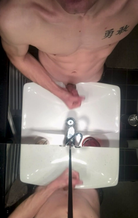 Feels So Good Jerking That Big White Cock!