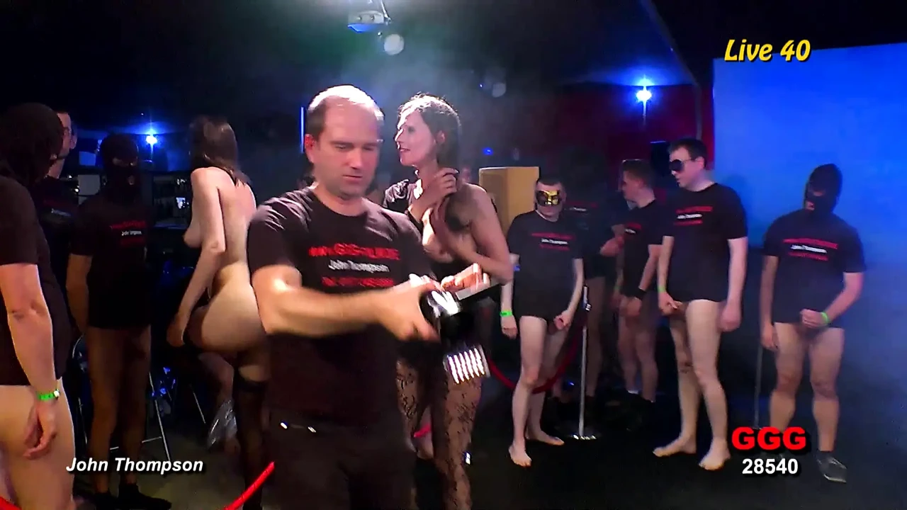 Ggg John Thompson – Elisa and Viktoria Wild Live Gangbang Orgy