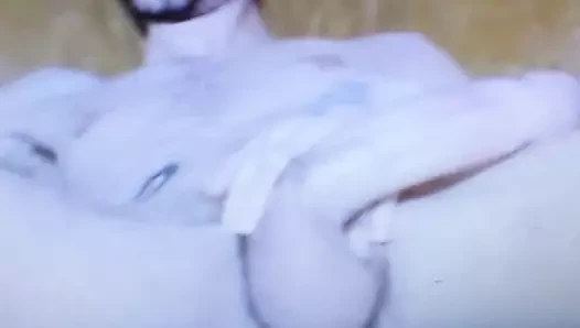 genç dev horoz züppe üzerinde cam
