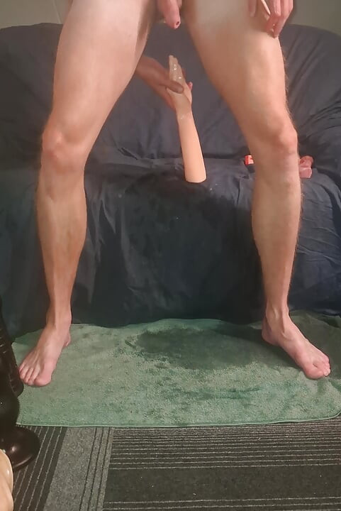 Solo male extreme anal dildo - huge toys