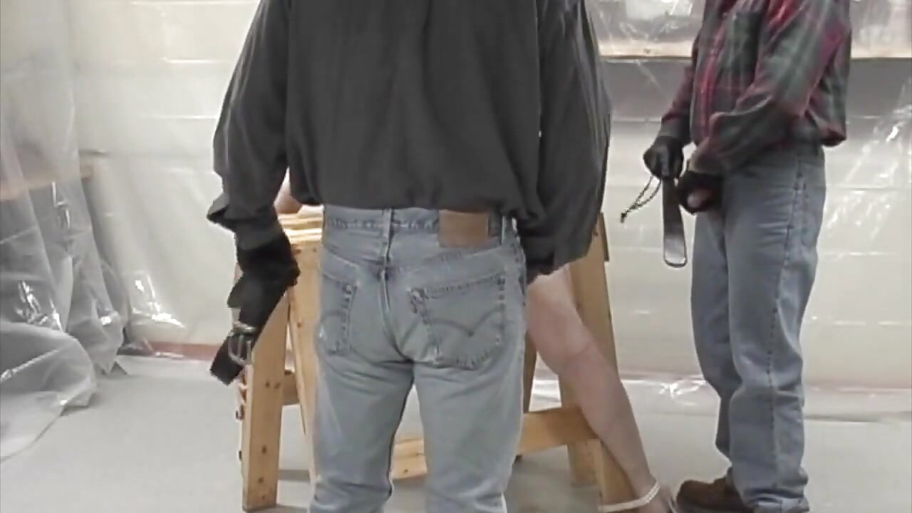 hard submsisionand spanking by 2 gangsters