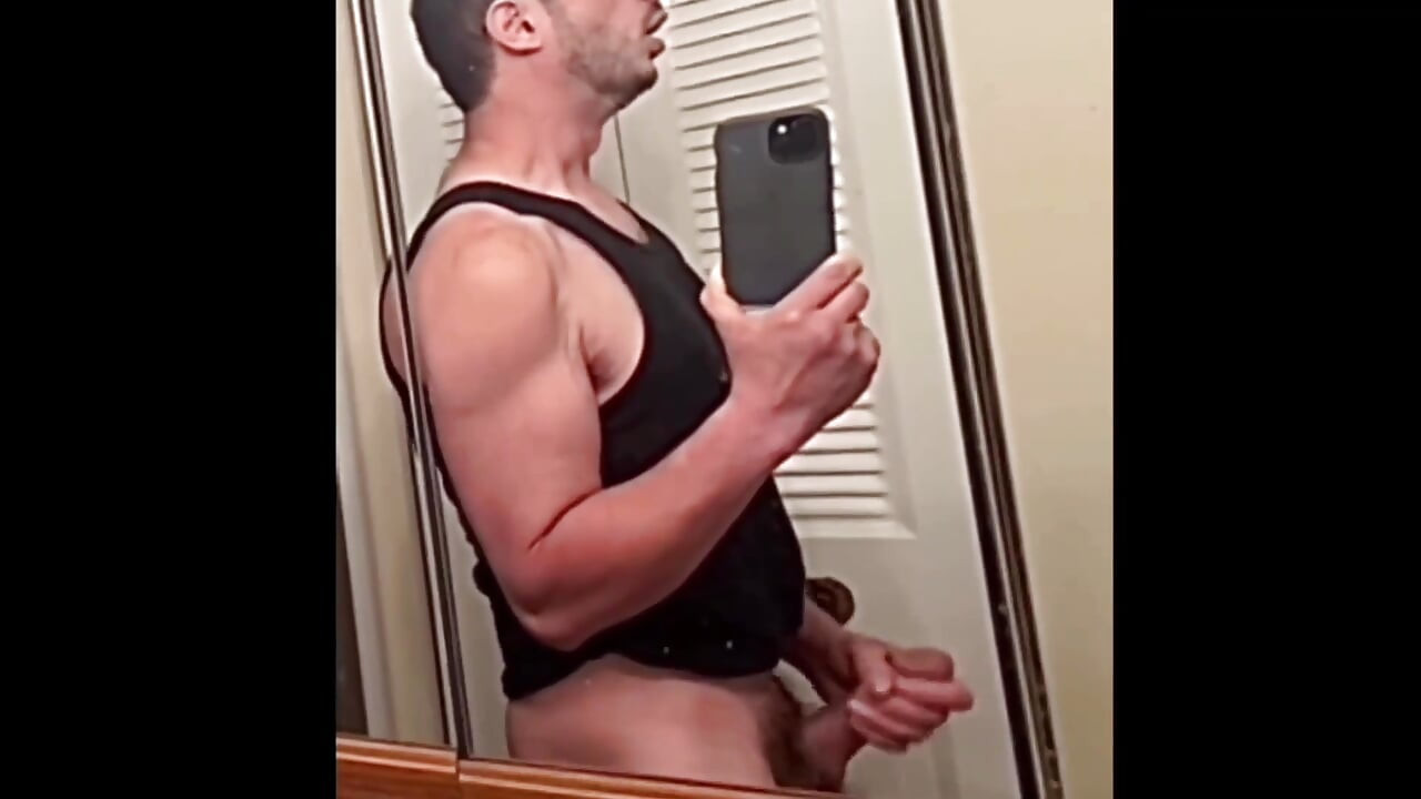 Hot Young Guy Masturbates His Giant Cock
