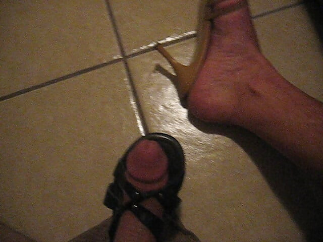 Fucking Sandals with My Big Cock Wearing Heels
