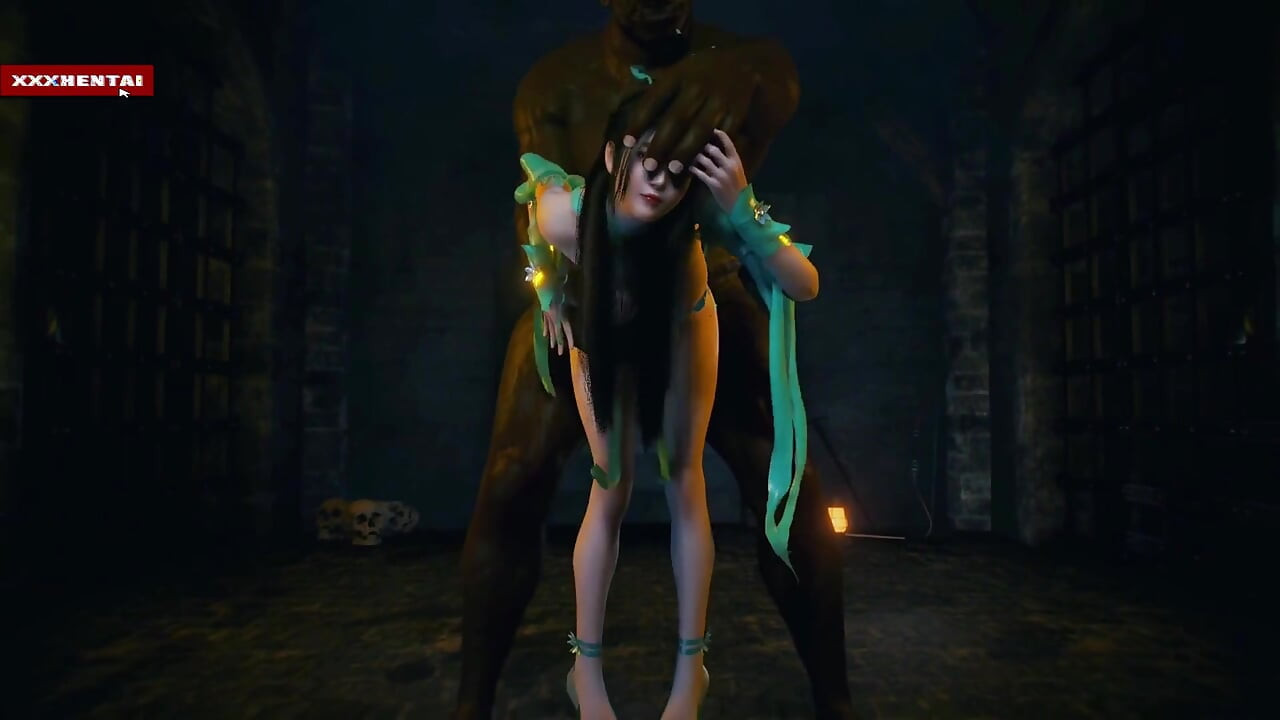 Model bogini piękna z cyberprzestrzeni - animacja 3D