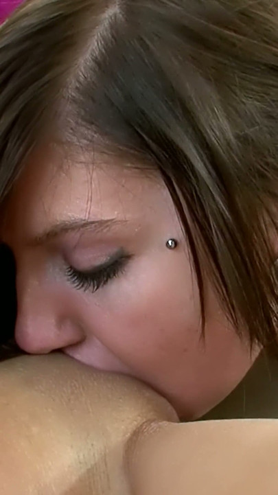 Purple Dildo by the Window - Girl with Bangs Fucks Her Friend Hard