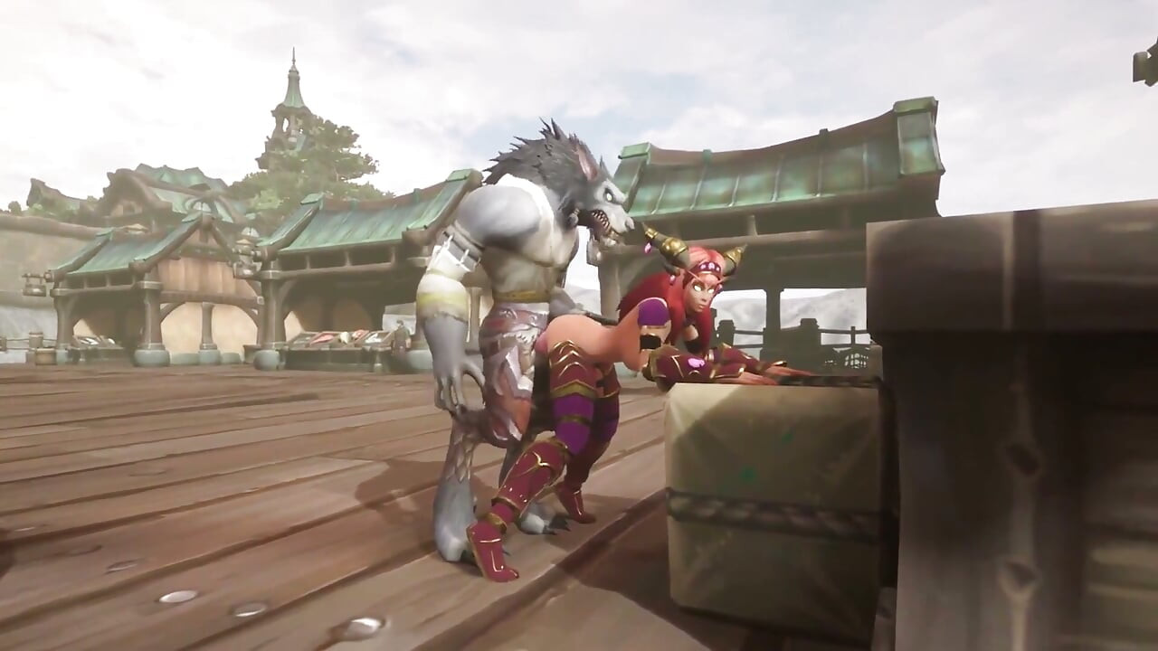 Sehari di pelabuhan dengan peri berambut merah dan werewolf: parodi warcraft