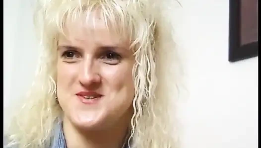 Blonde german MILF in solo act