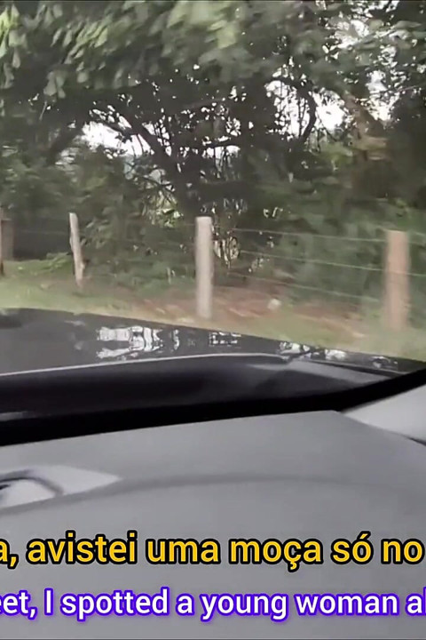 Risky Masturbation in the Car with a Hot Girl at the Bus Stop in Public!