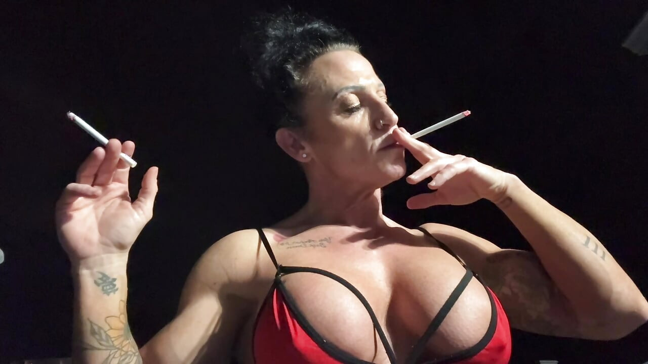 Kandys Smoking JOI Double Cig Cum Command