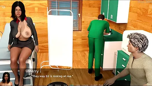 Project hot wife #44 - Merry and Ben got stuck in the elevator...Ed looked at Merry while she took a shower