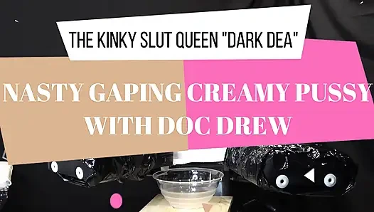 Извращенная королева шлюшки "Dark Dea" трахнули, отфистили и описали ее грязную сливочную киску (экстремальная), часть.1