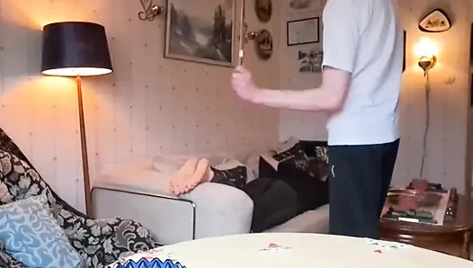 Amateurboy Is Whipped on Hands, Feet and Ass