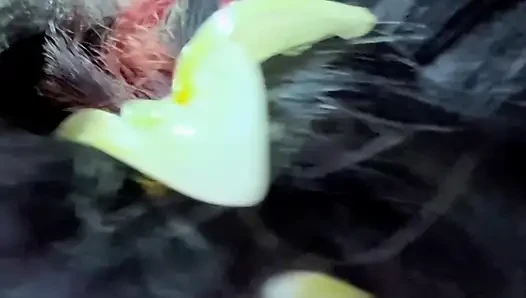 Boşalana kadar kız arkadaşımla amını ovuyor