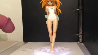 Asuka langley poyon rock ver anime figura bukkake 2