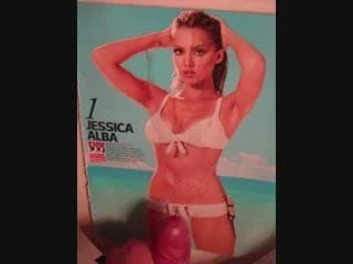 Jessica Alba cumshot tribute