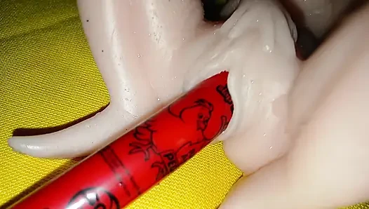 4k'da gerçekçi silikon seks oyuncağı bakış açısı - solo bebek deneyimi