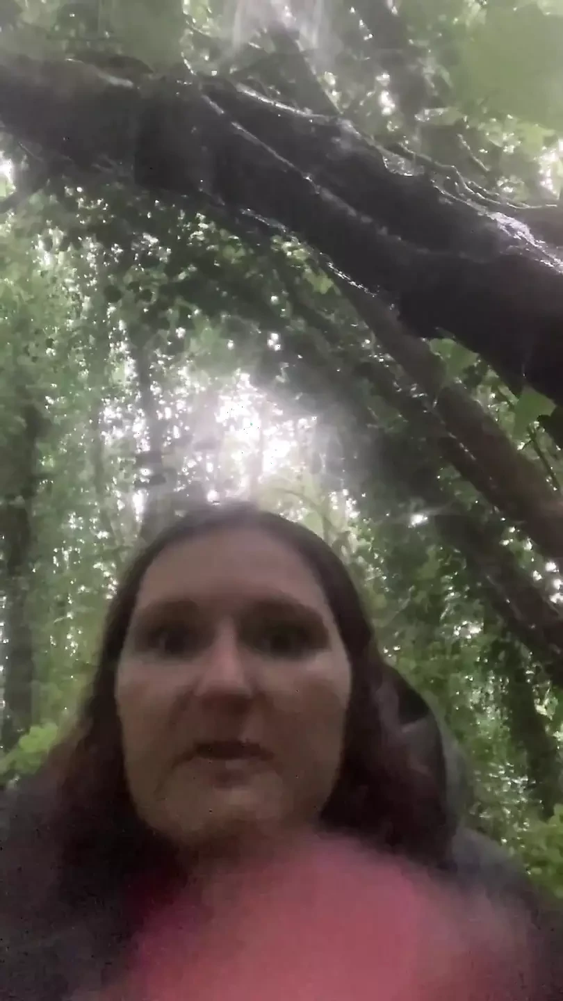 Pissing in the Pouring Rain! in the Woods, on the Way Home with Heavy Groceries