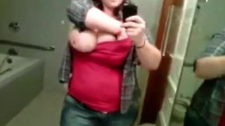 Chubby tits selfie