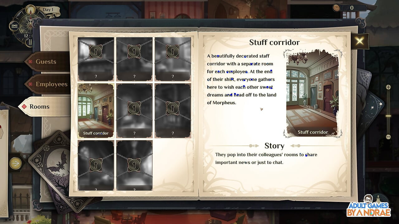 Hotel Tales Gameplay Part 2 - Exploring the Living Hotel and Meeting the Huntress Griselda