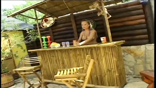 Anal Skank Takes on Two Dicks, and Drinks a Double Anal Creampie with a Straw