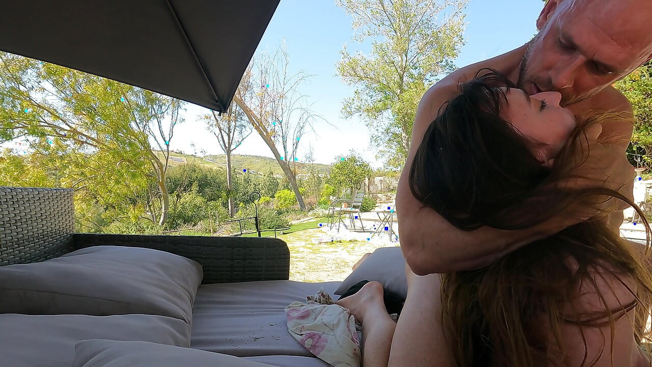 Natural Petite Brunnette Squirts Mountainside - Lana Smalls