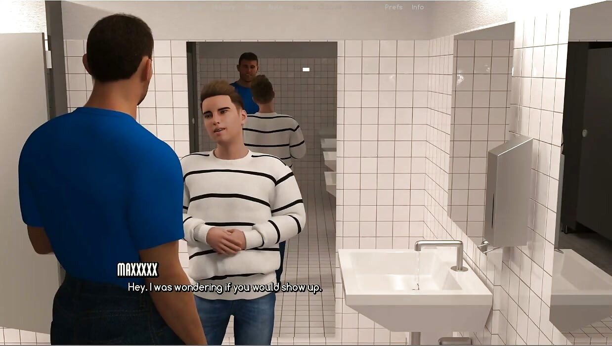 A Life Worth Living - Gameplay - Roleplay - Public Toilet Gloryhole Blowjob in Front of Husband