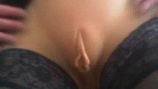 Peitos de silicone copo j e vagina-calcinha