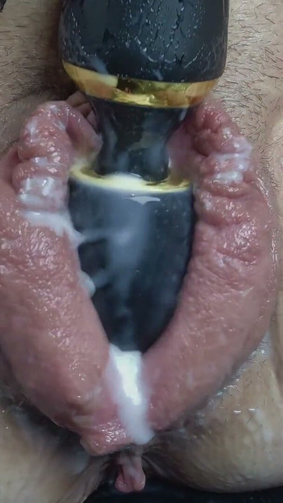 MILF Pumped Big Pussy, Huge Labia - Multiple Creamy Orgasms | Clip 2
