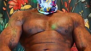 新しいポルノ:BBC崇拝ハレルヤジョンソン(クリプトからテイルズ) 背の高いダークチョコレート筋肉の入れ墨毛BBCハレルヤジョンソン