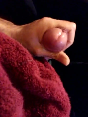 Shooting cum on towel